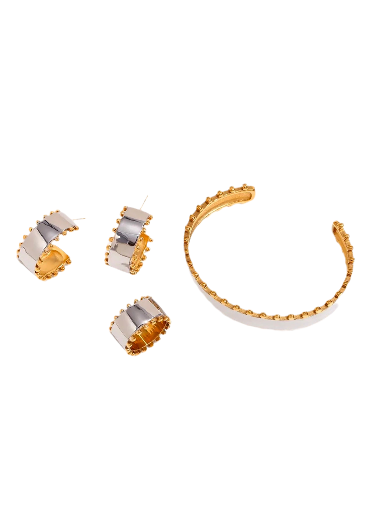 Elena Gold Silver Ring