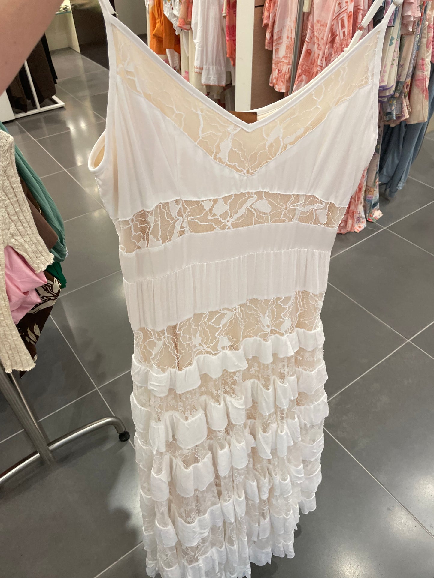 Free Falling Dress | White