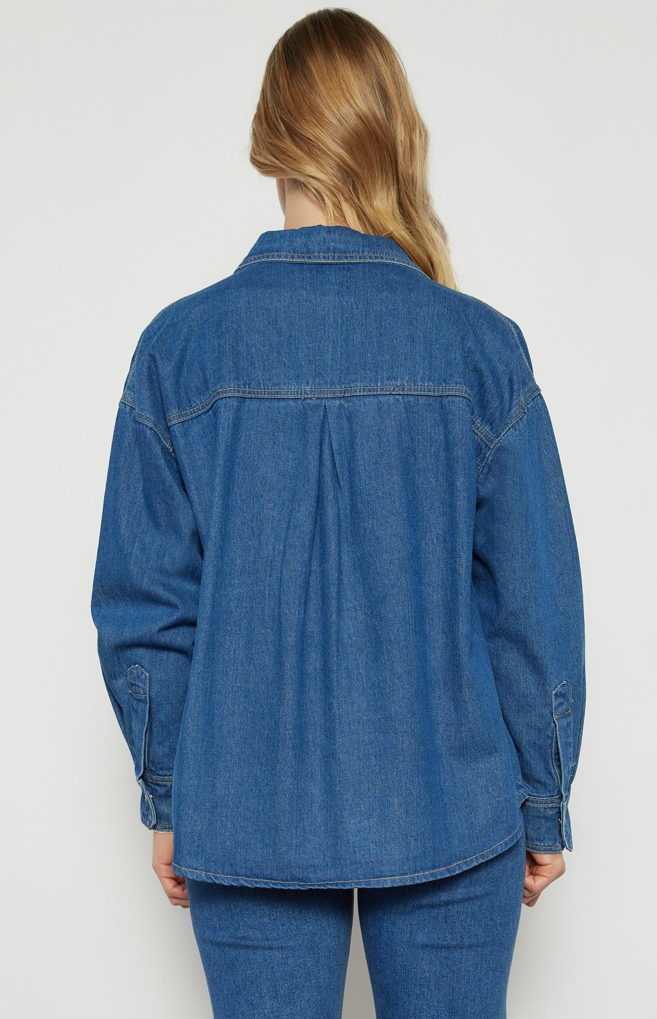 Denim Shacket Button Up