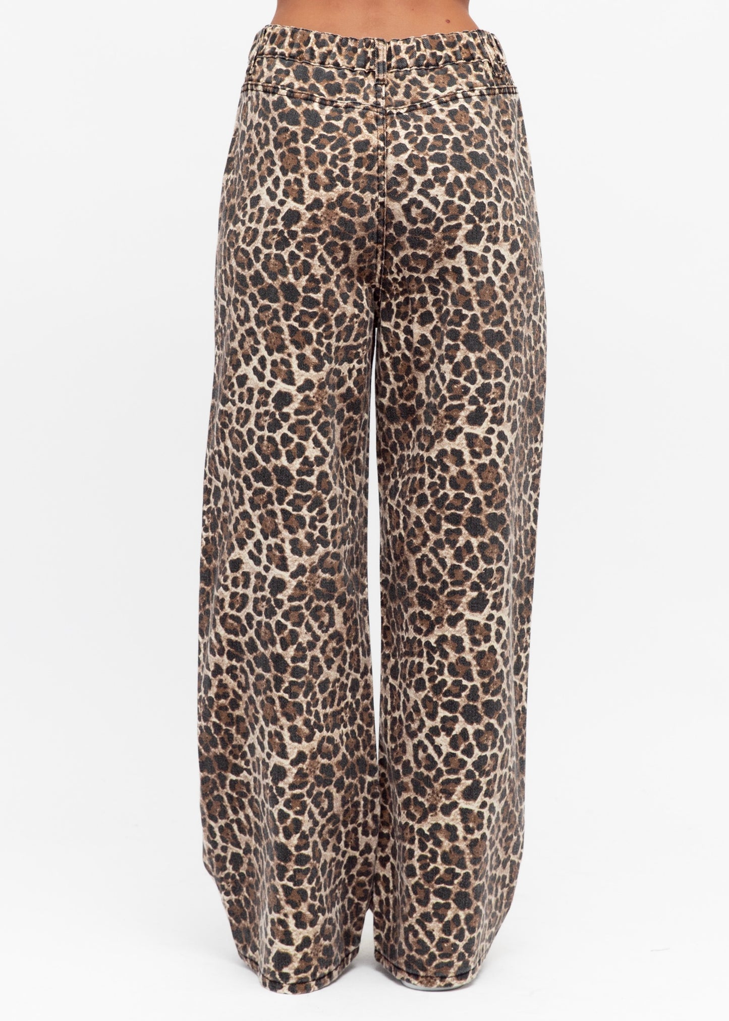 Leopard Denim Jeans