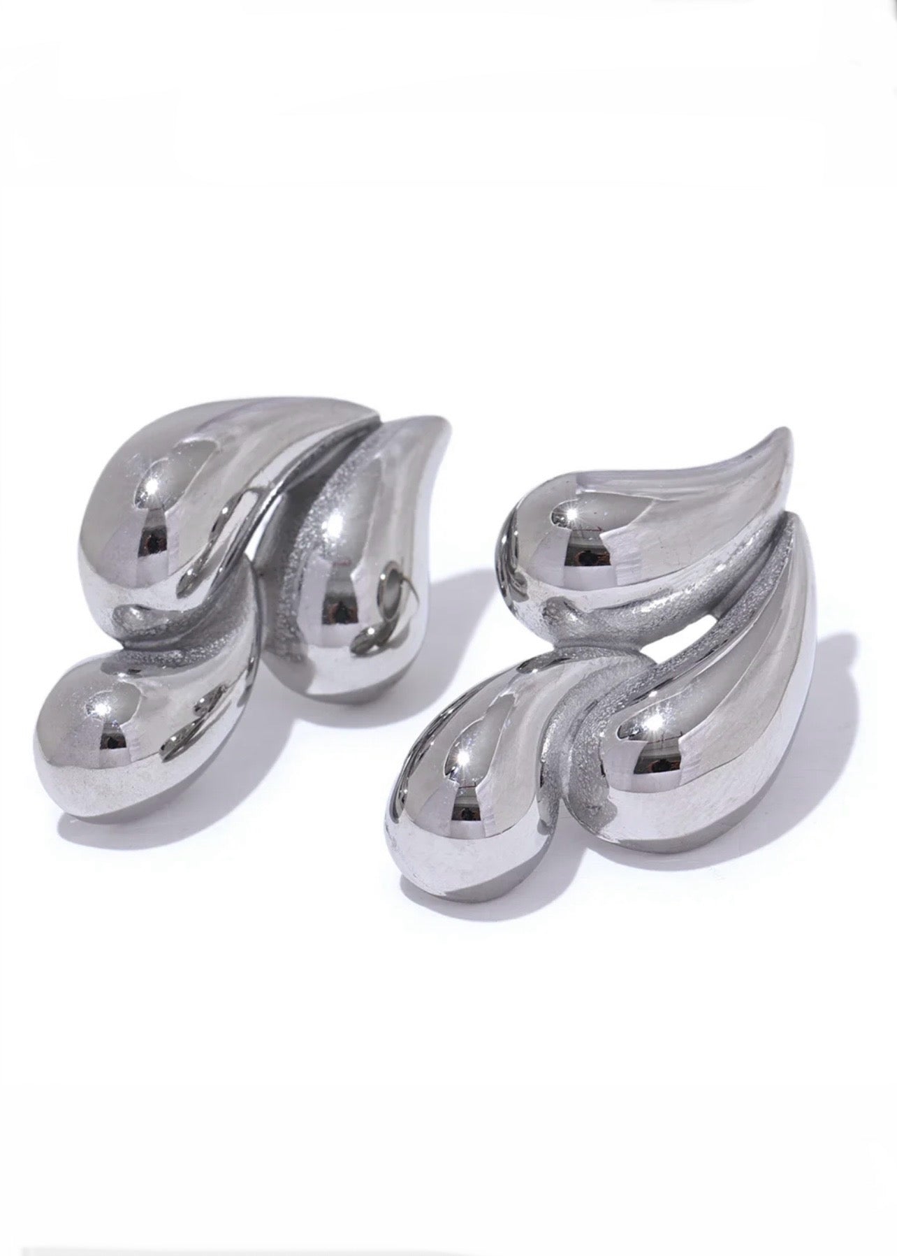 Droplet Silver Earring