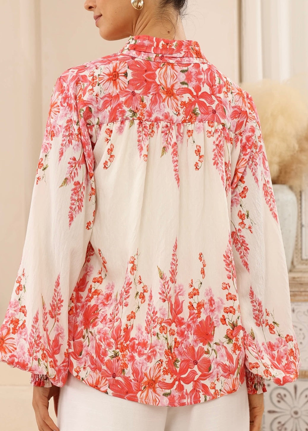 Monet Top | Red Print