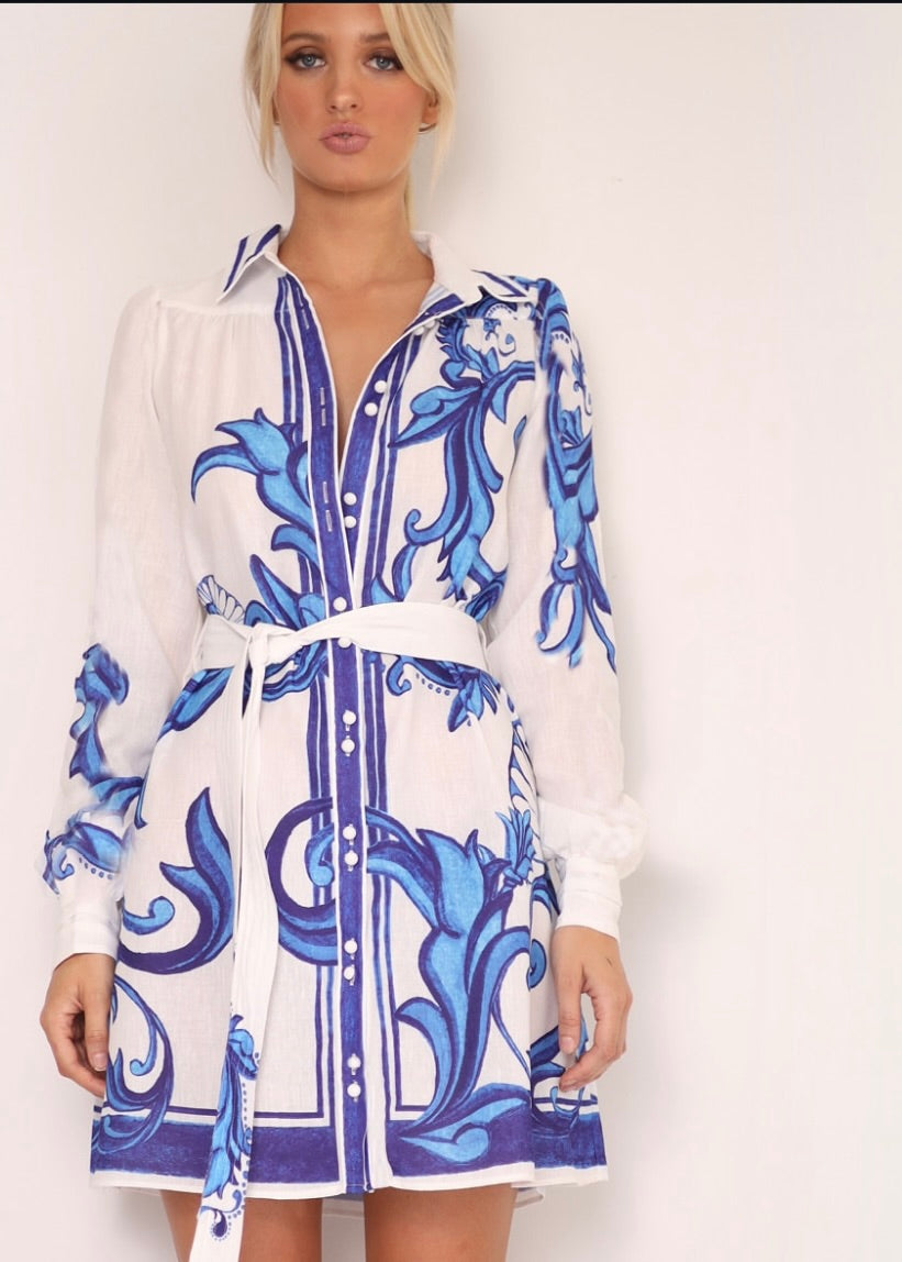 Zayna Dress | Saphire