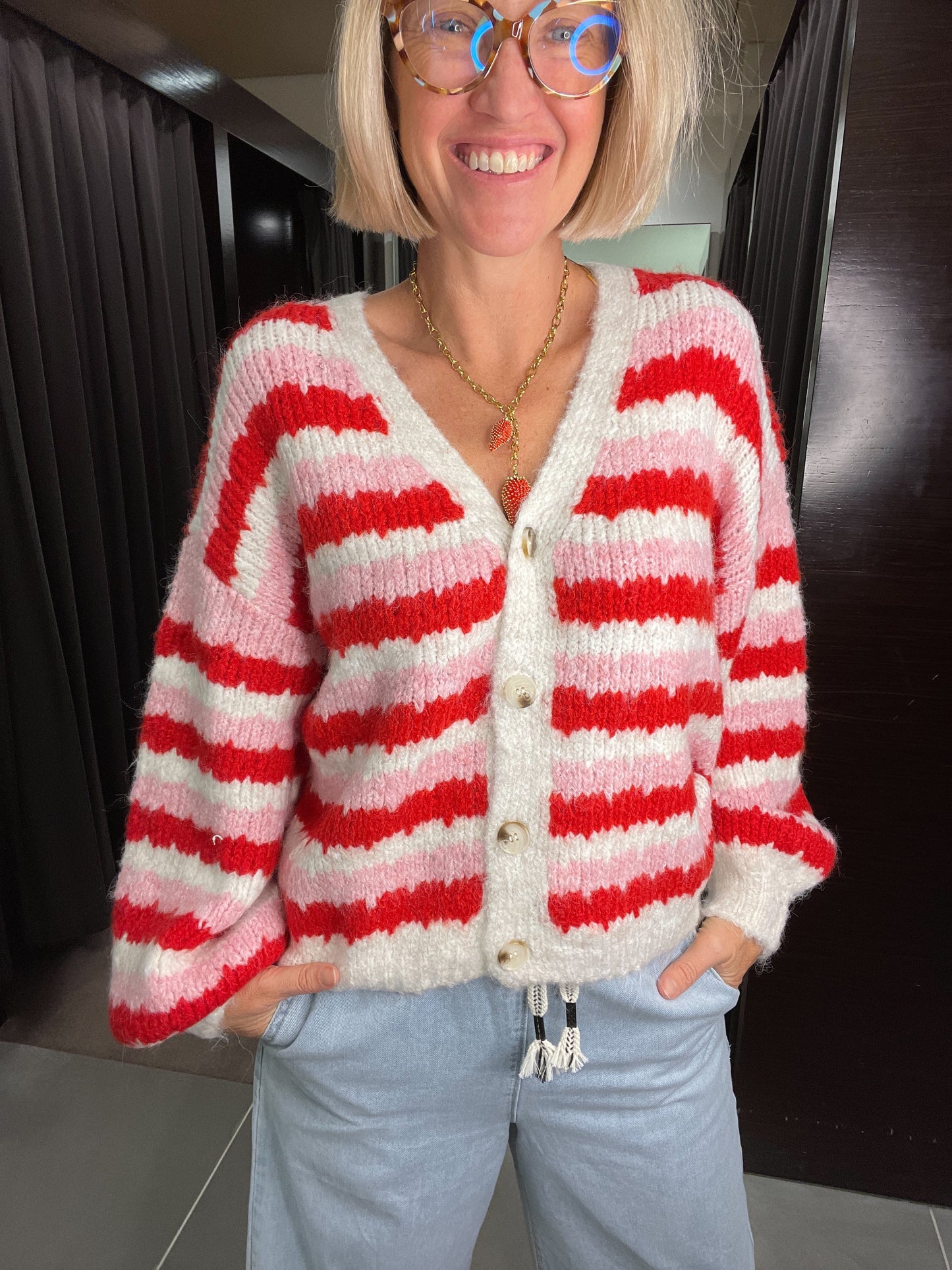 Strawberries and Creme Cardi