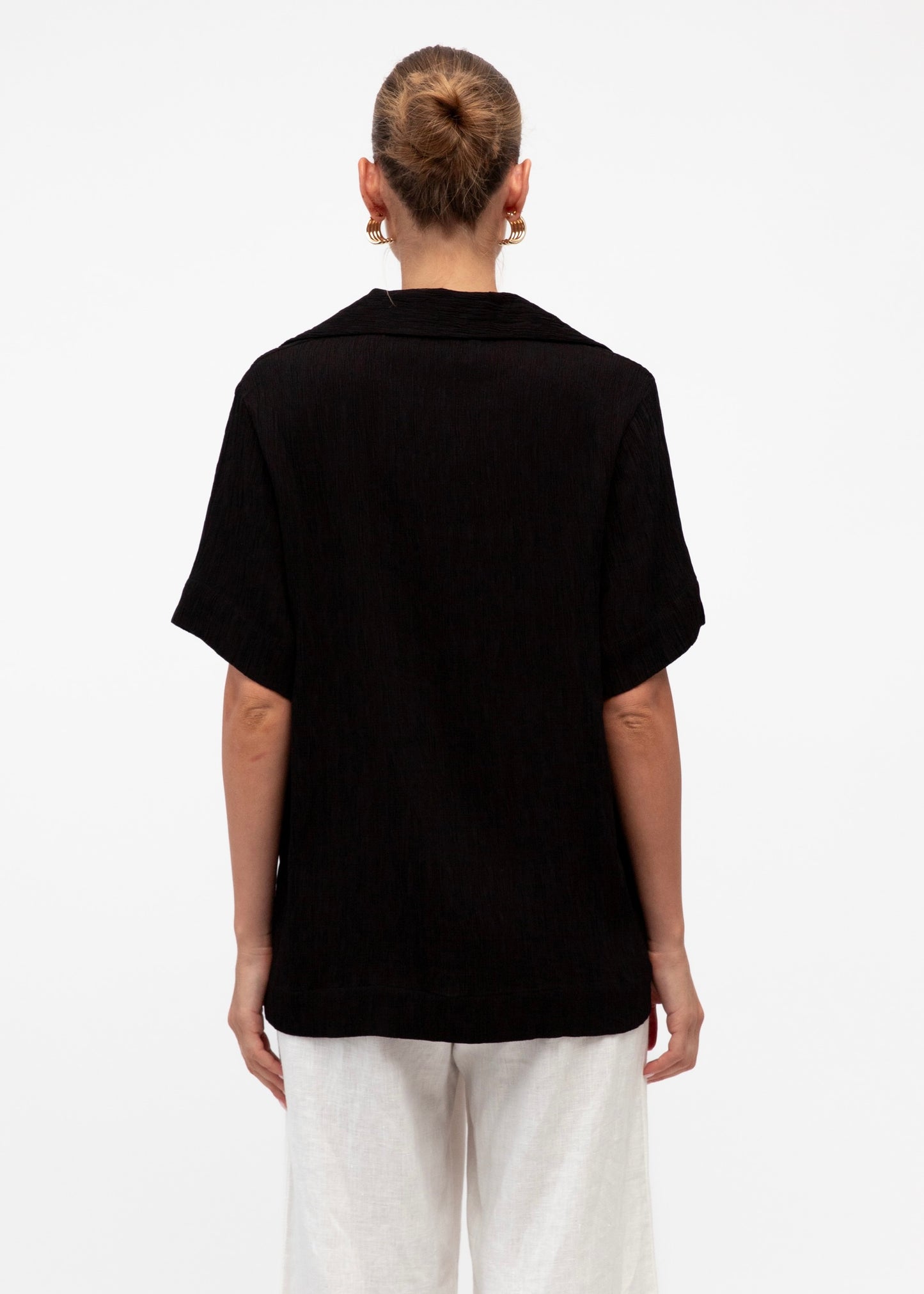 Textured Shirt| Black