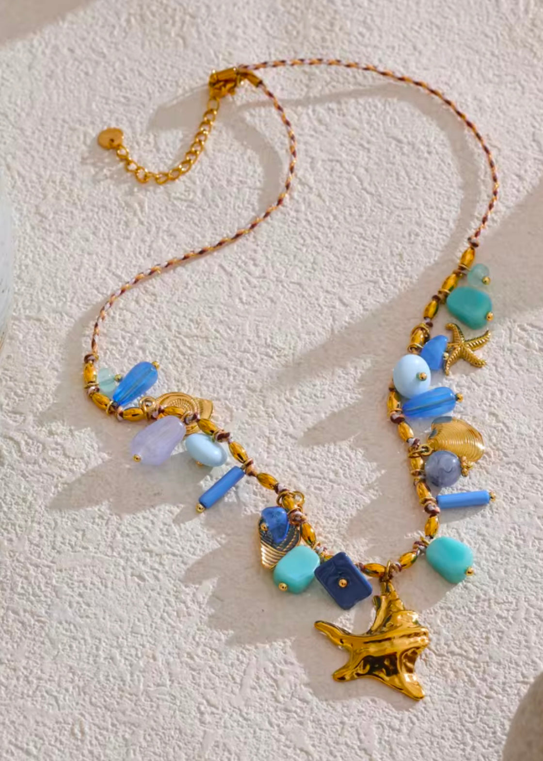 Aqua Charm Necklace