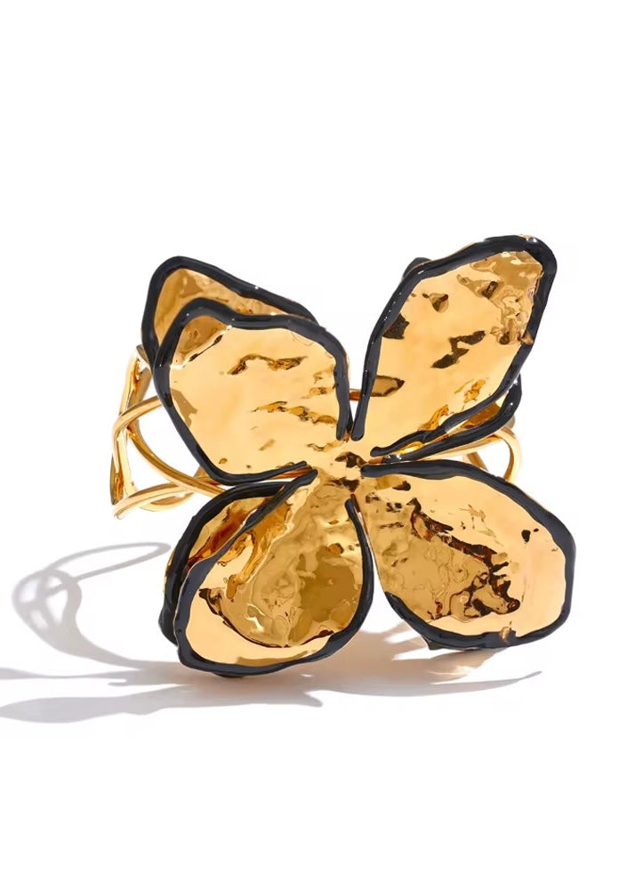 Blossom Gold Cuff Bracelet