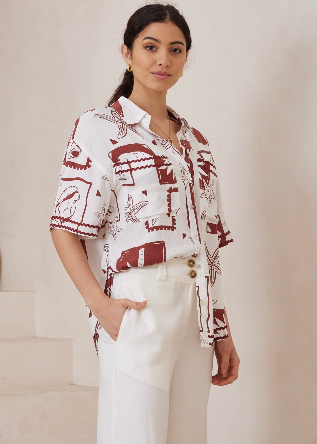 Ziki Ric RacTop | Tropics Brown