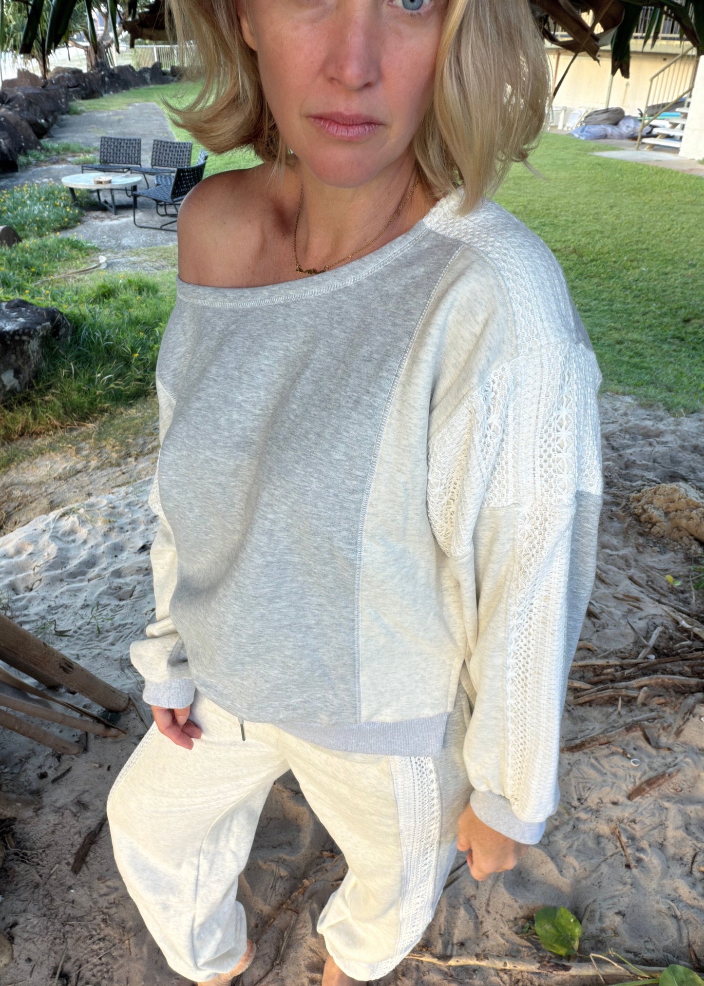 Sweet Edge Sweater | Soft Grey