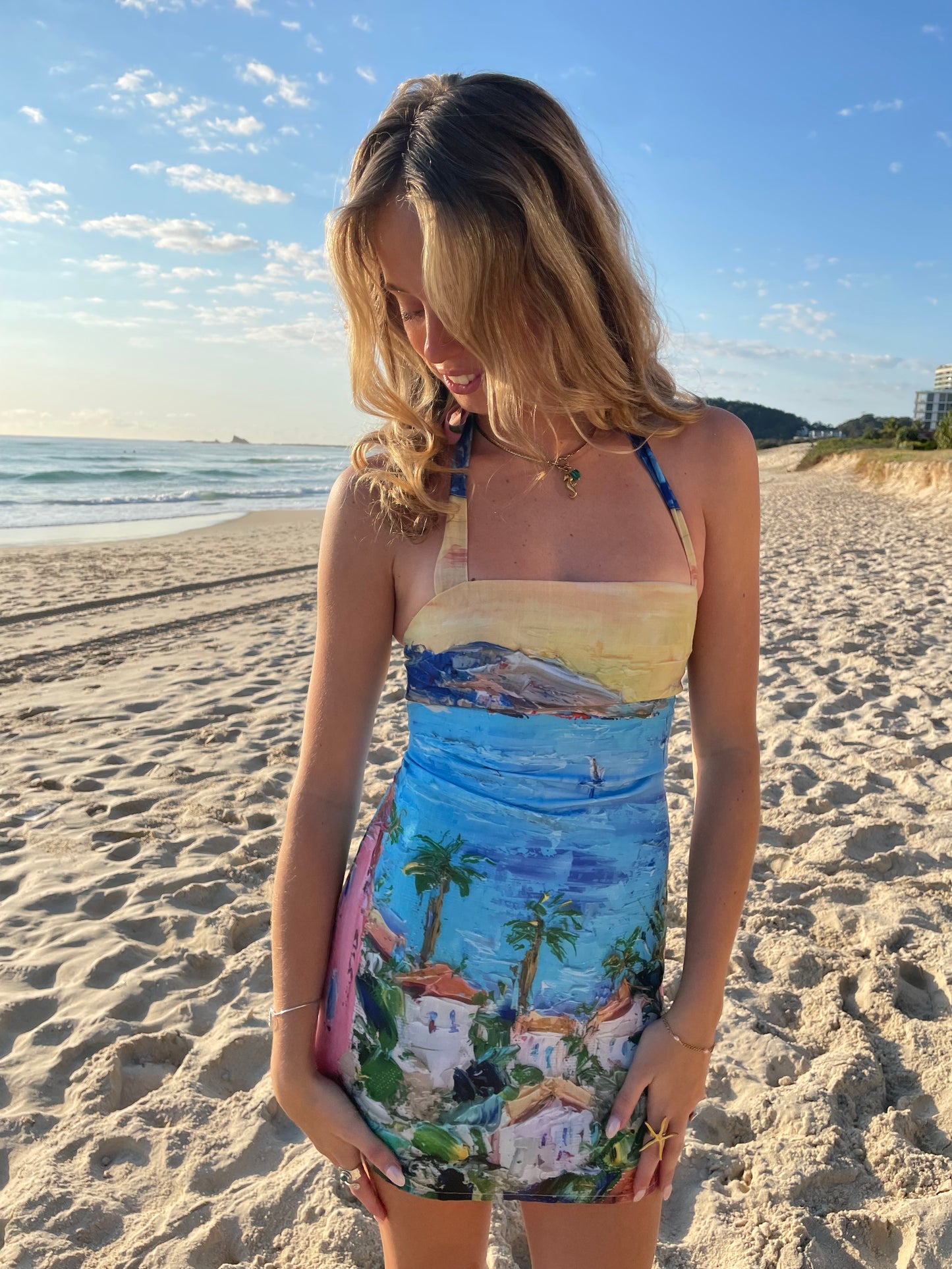 Paradise Midi Dress Blue