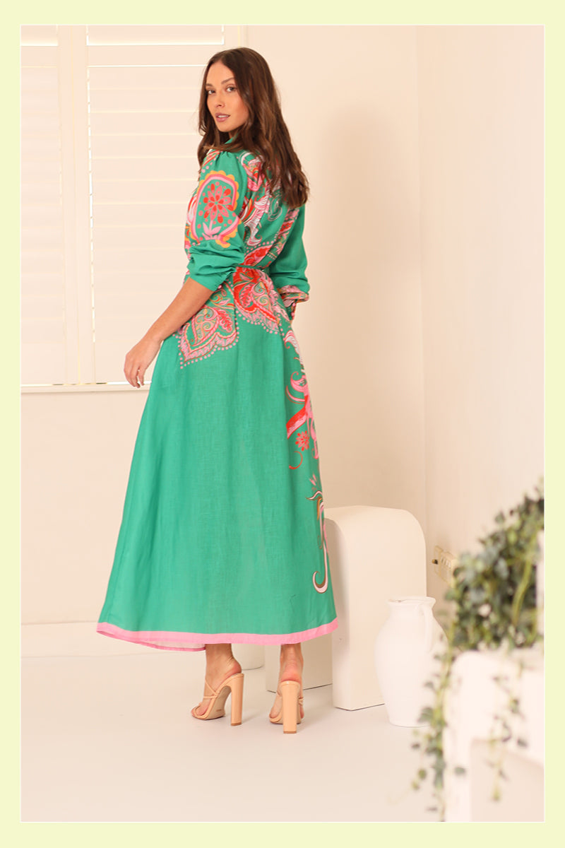 Rio de Fun Maxi Shirt Dress