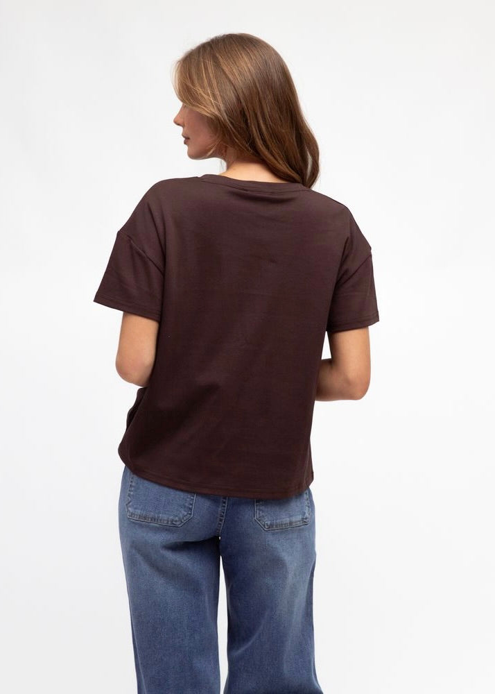 Easy Tuck Tee | Dark Chocolate