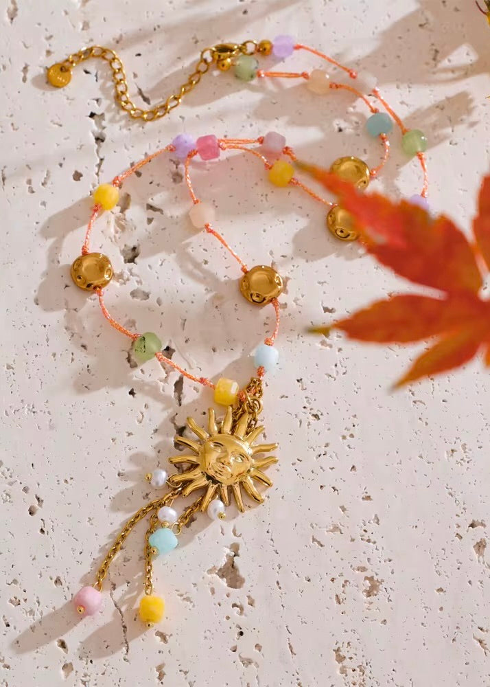 Sun Charm Necklace