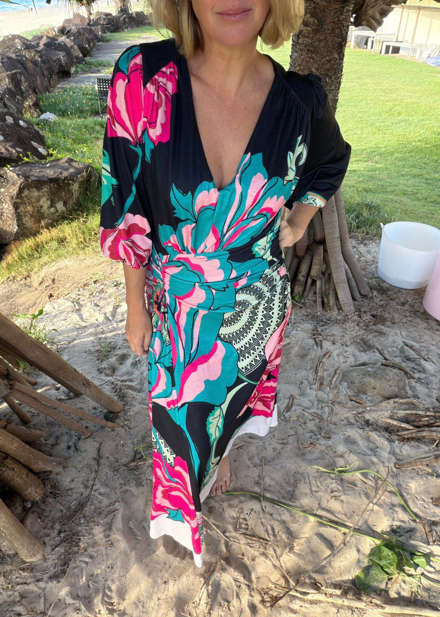 Uptown Empire Maxi Dress