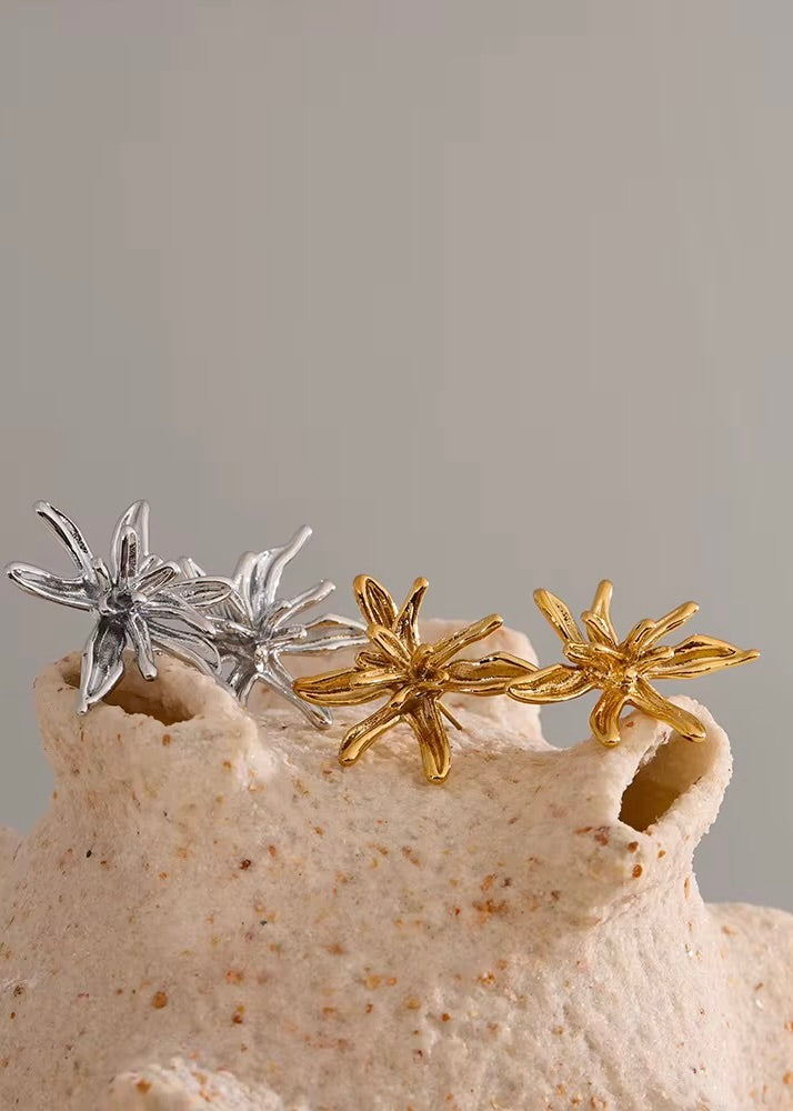 Petals Silver Earring