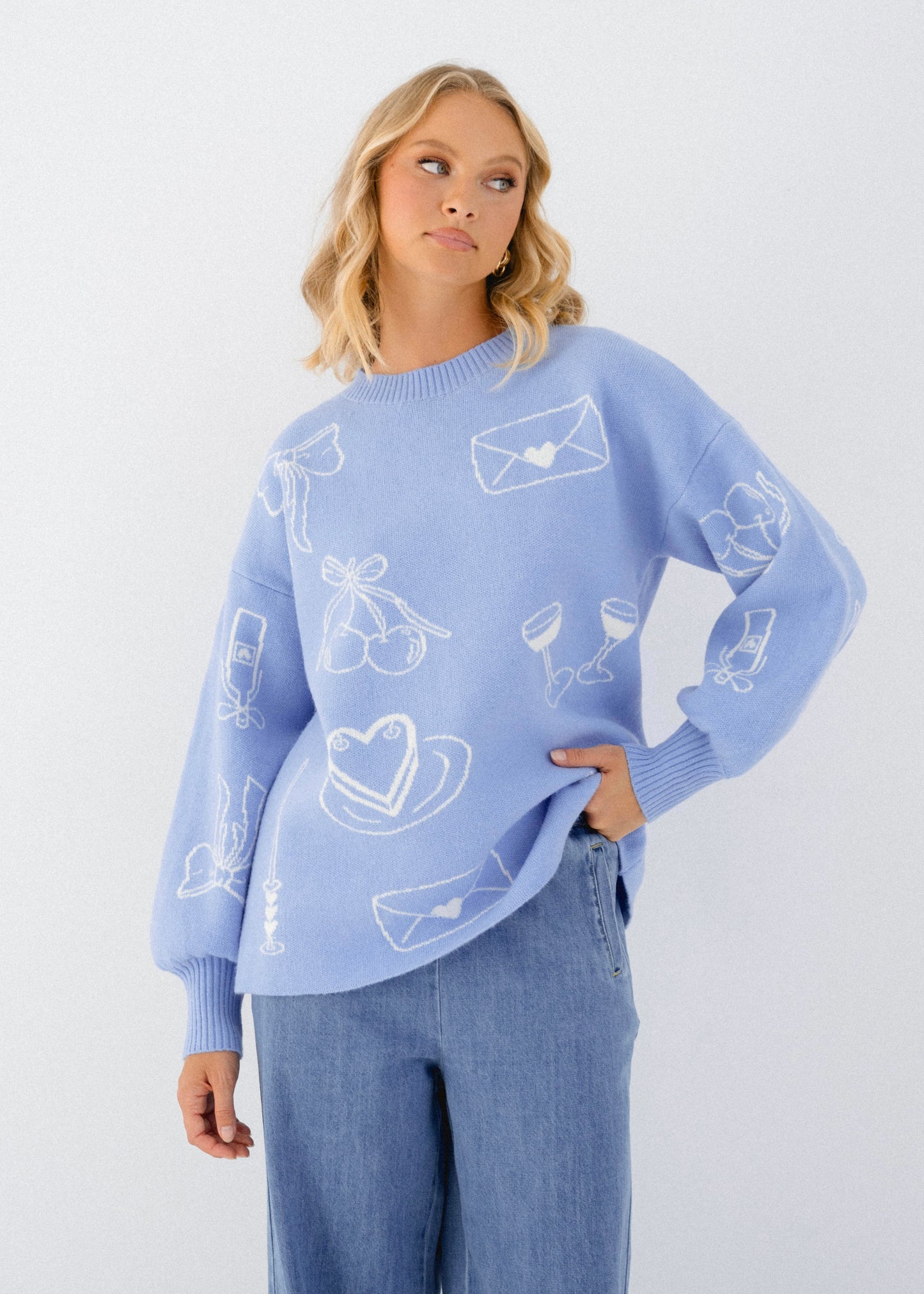 More Wine Please| Blue/White