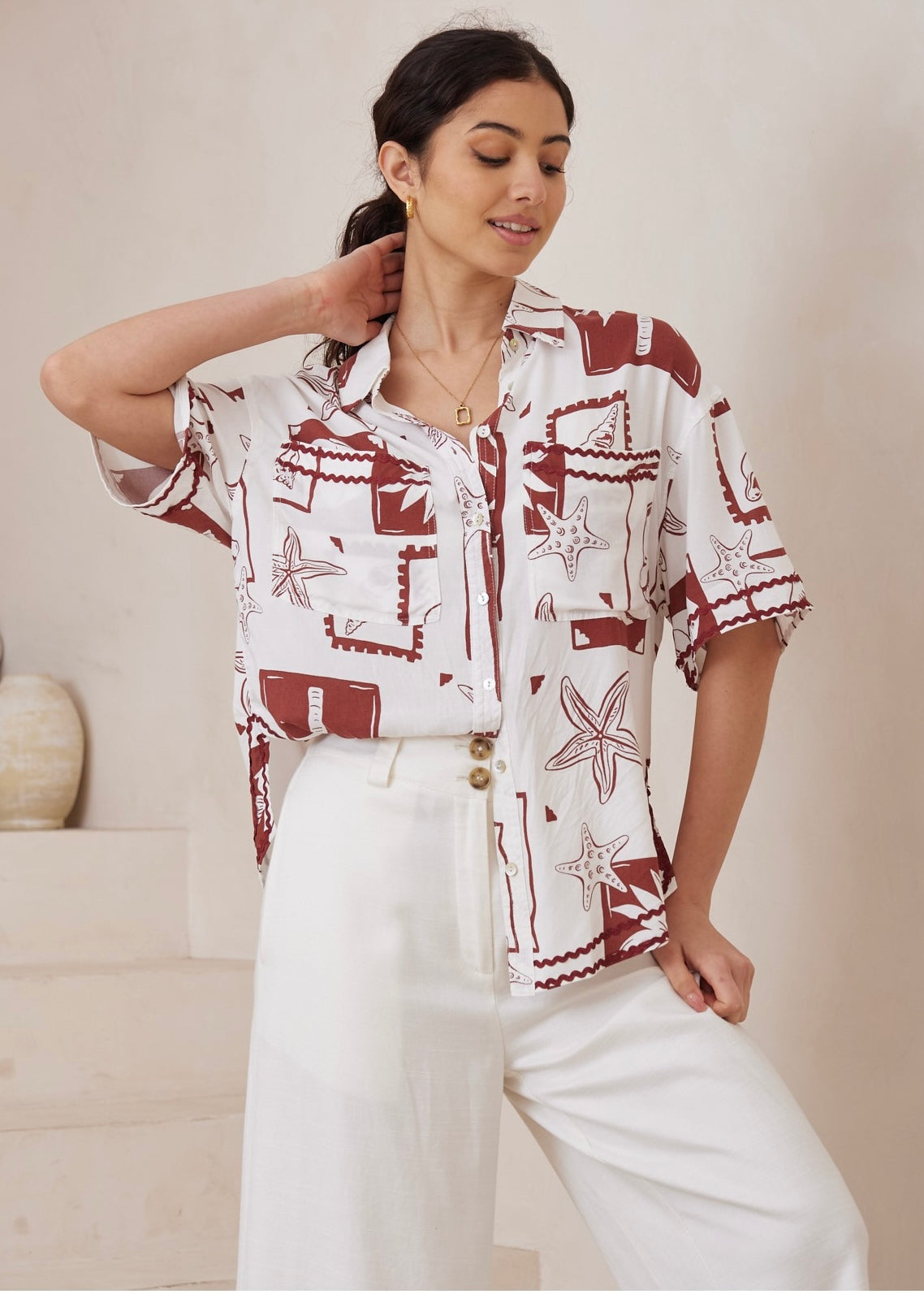 Ziki Ric RacTop | Tropics Brown