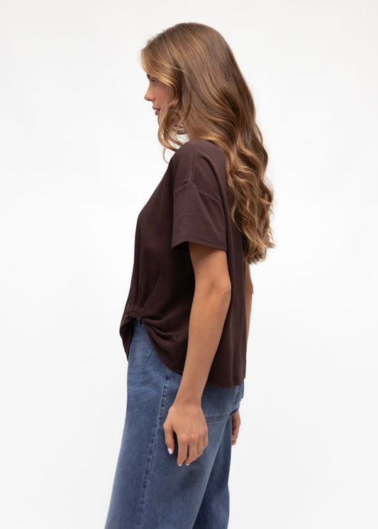 Easy Tuck Tee | Dark Chocolate