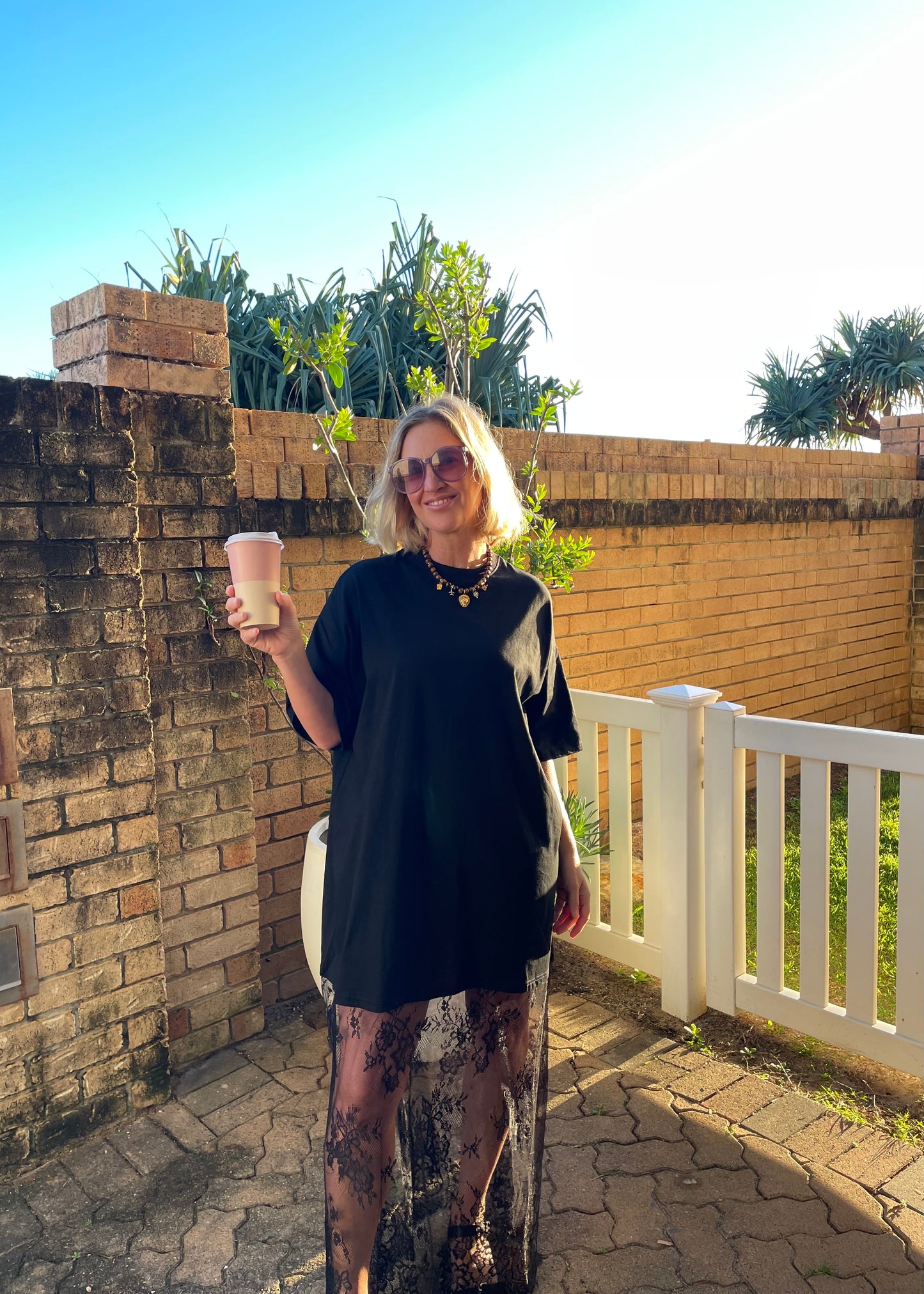 Oversized Lace T-Shirt/Dress