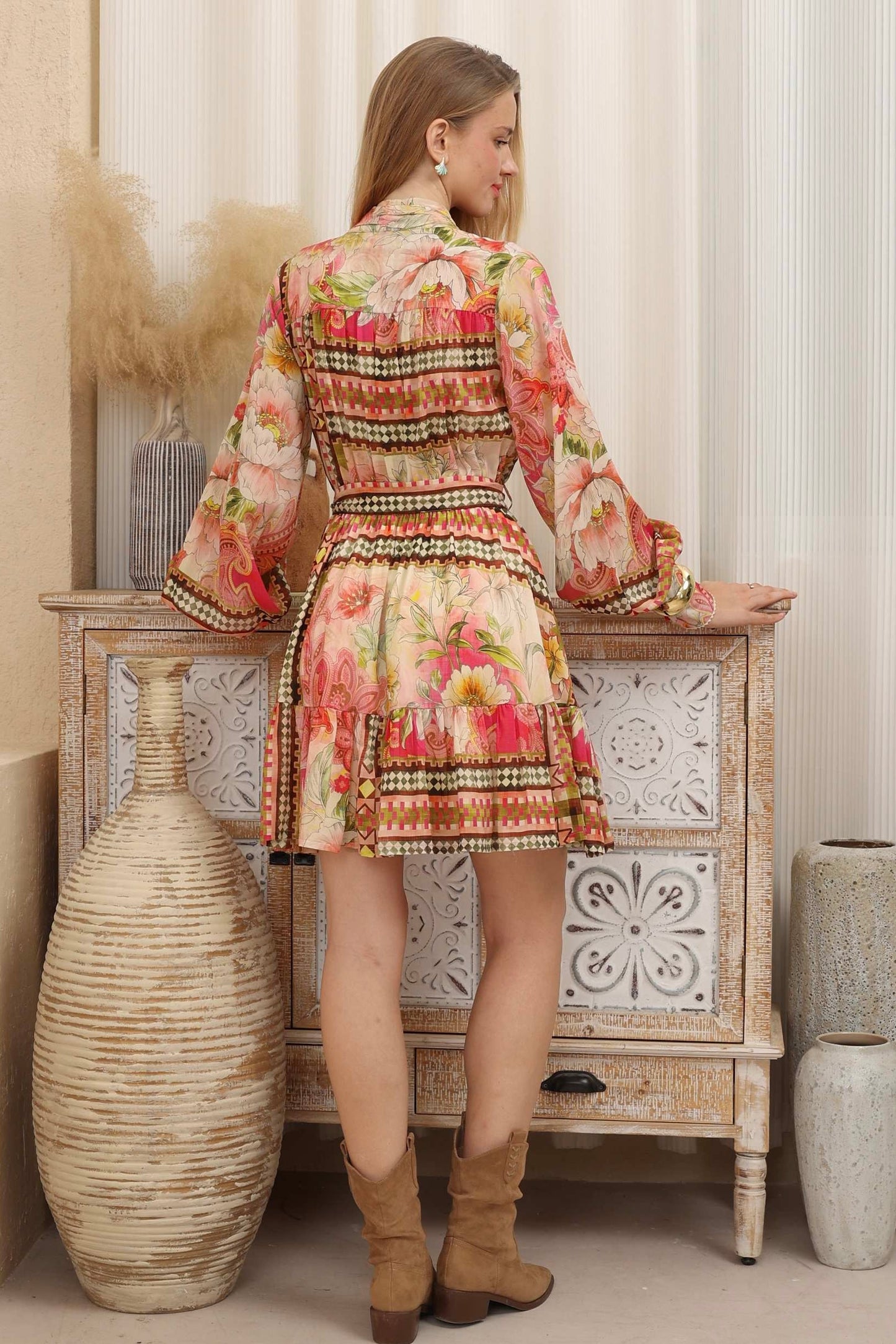Winter Sun Dress | pink