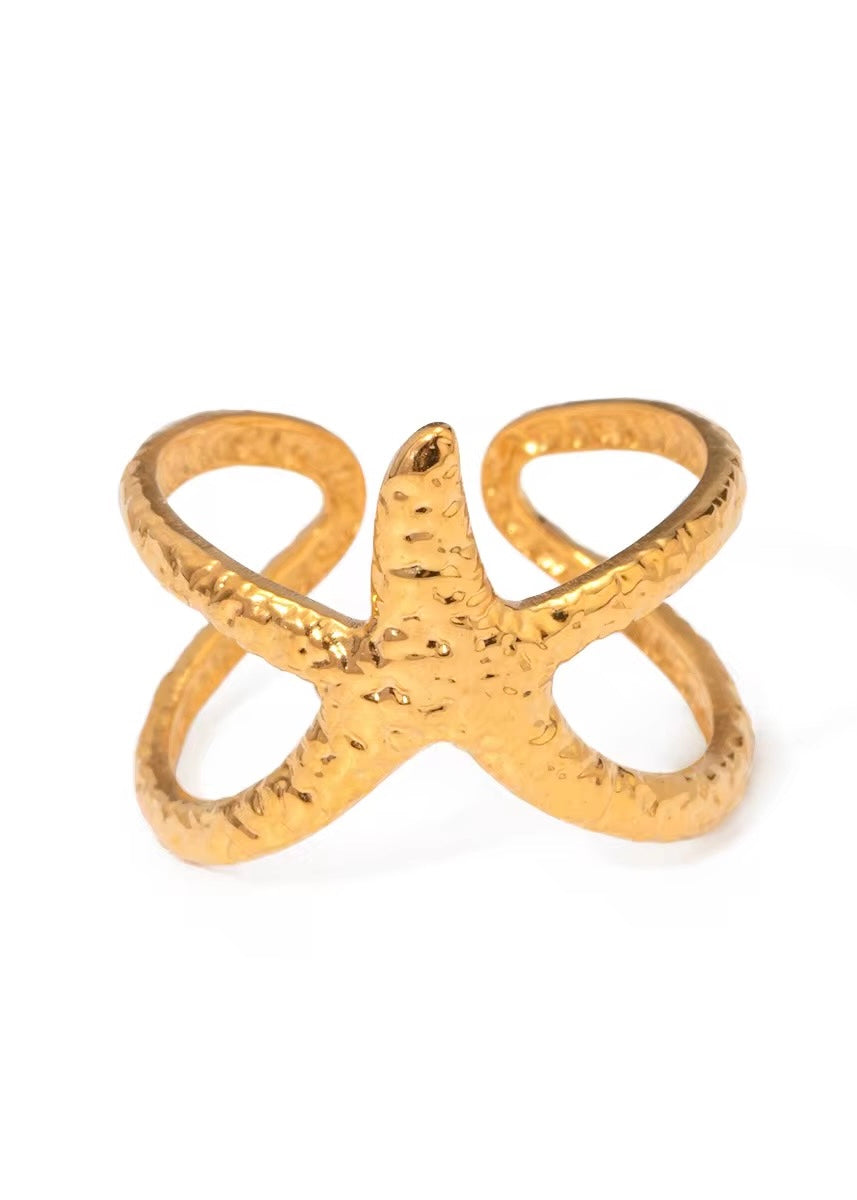 Starfish Wrap Ring | Gold