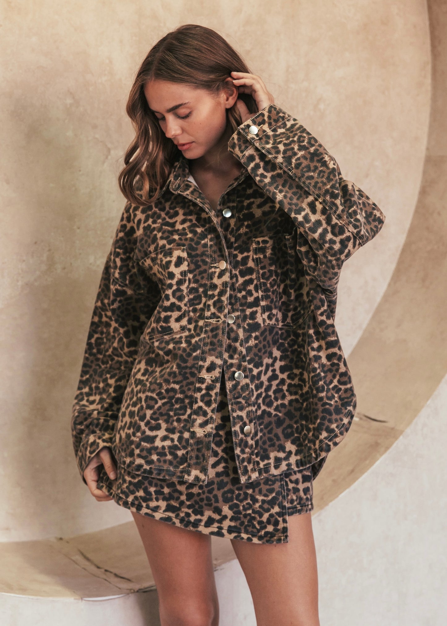 Leopard Skort