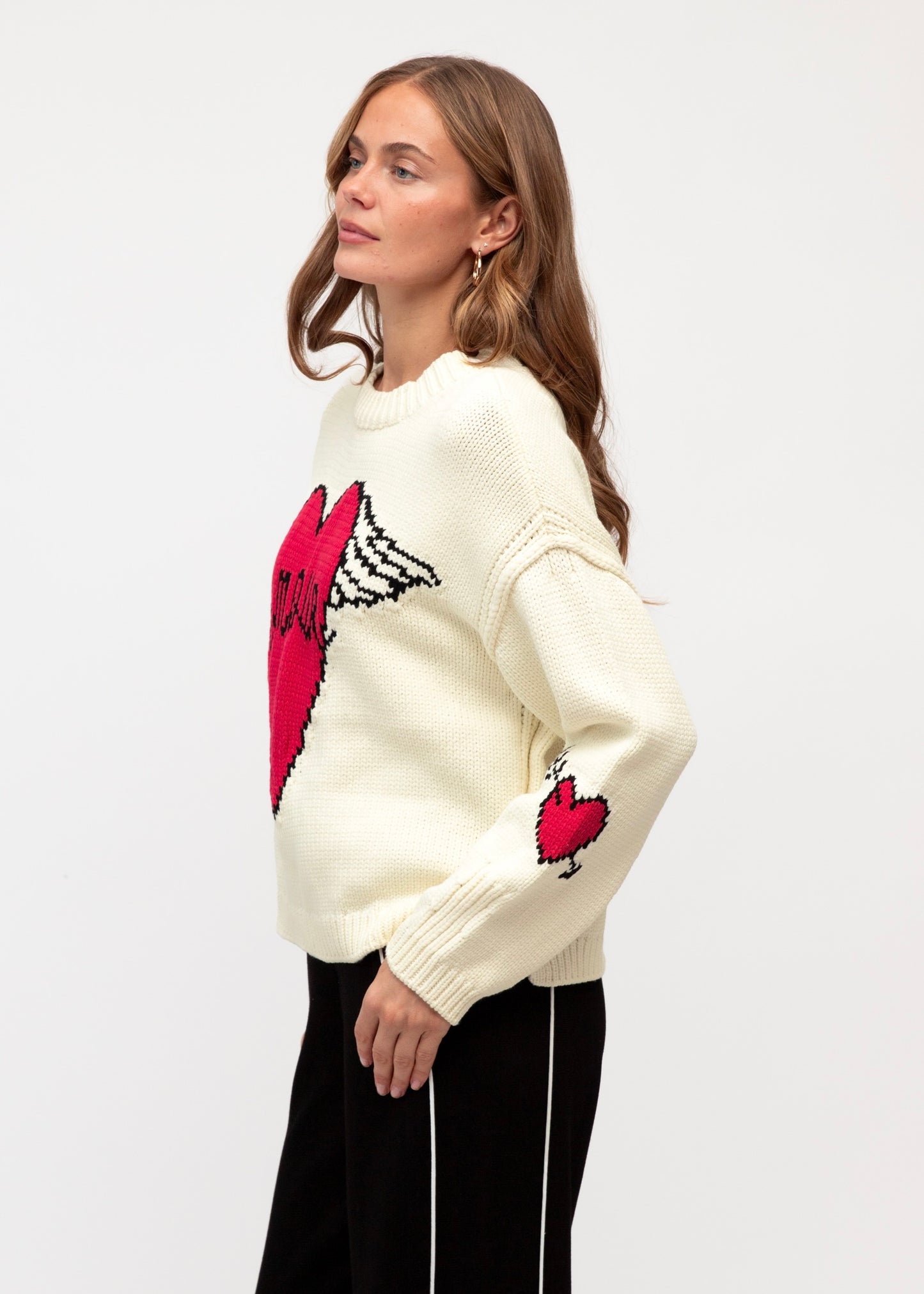 From The Heart Sweater | Jacquard Cream