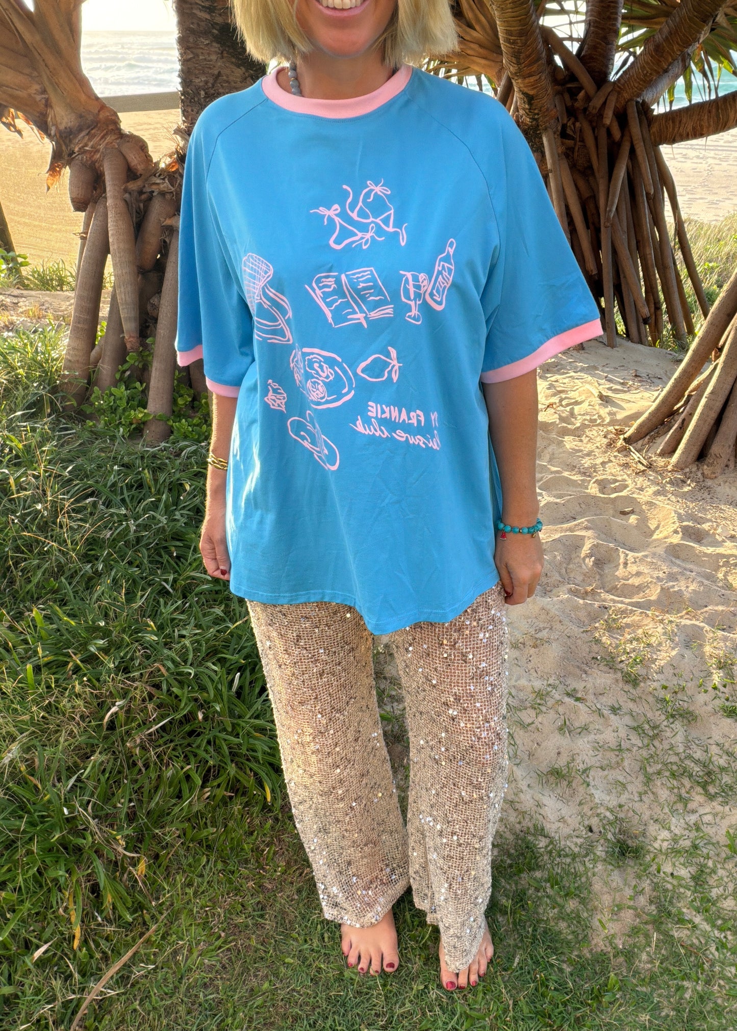 Leisure Club| Blue/ Pink