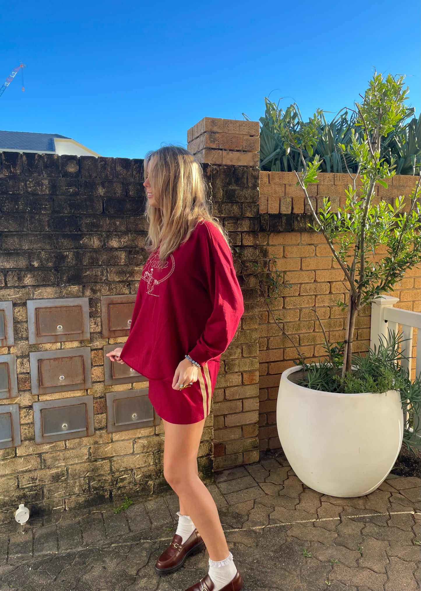 Rodeo LS Tee | Wine