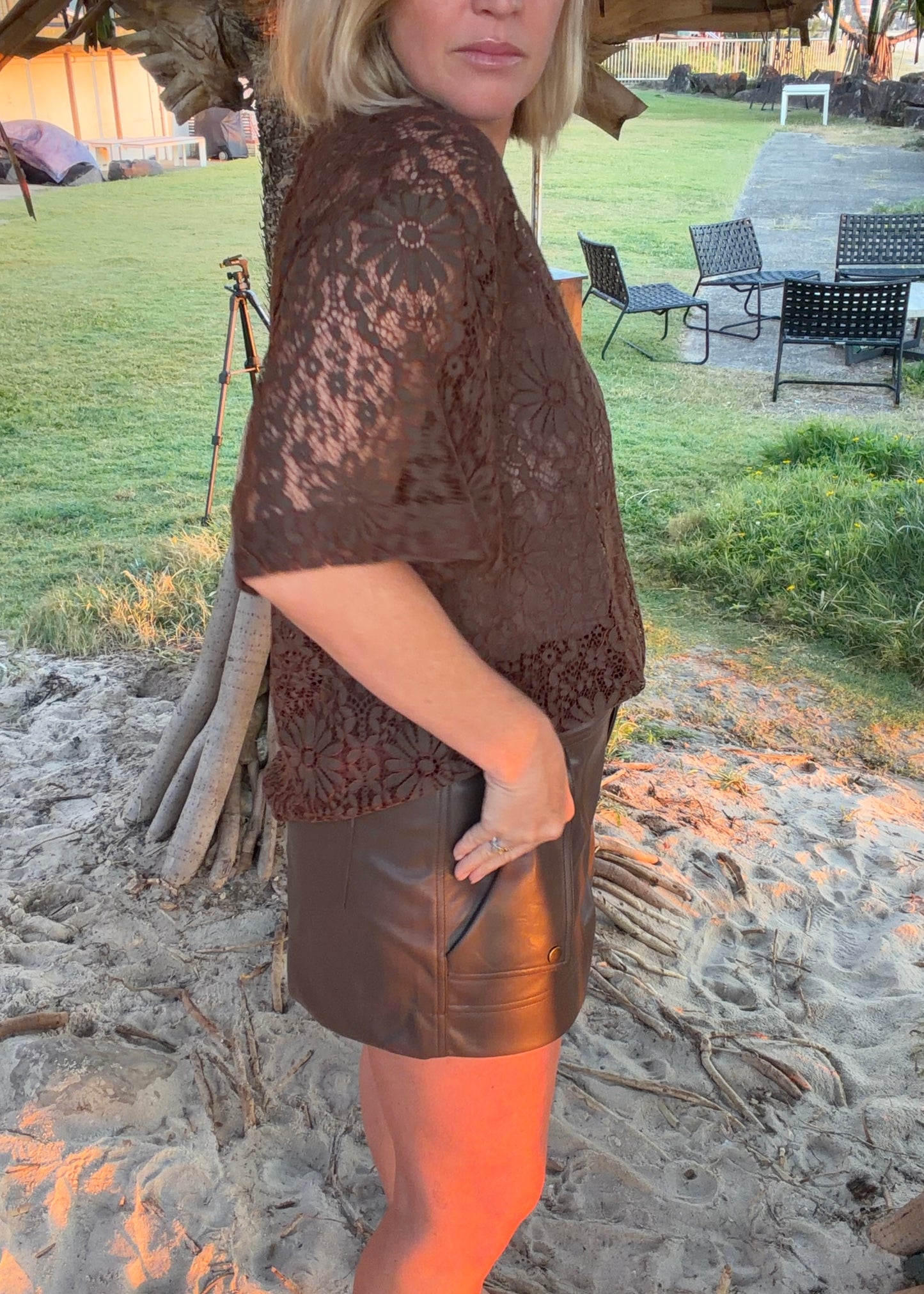 I am a Vegan Shorts| Brown