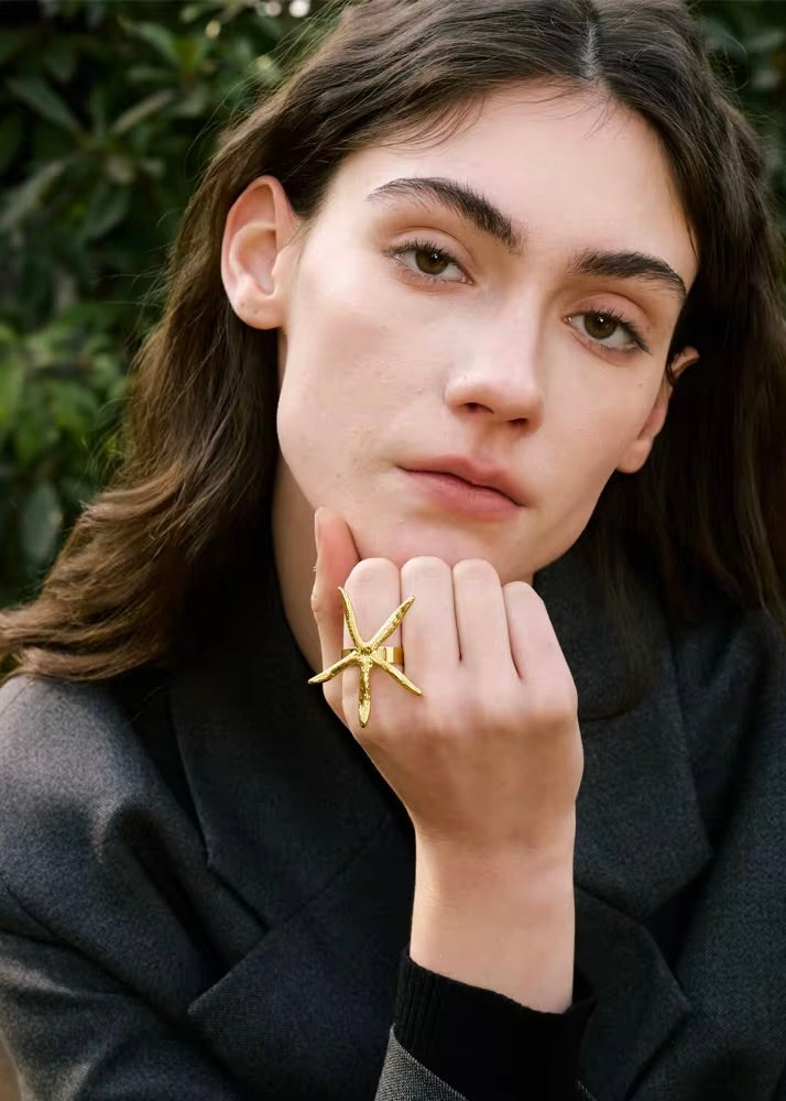 Starfish Gold Ring