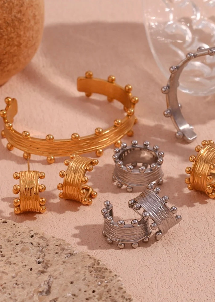 Boho Cuff non Tarnish 18k Gold plated