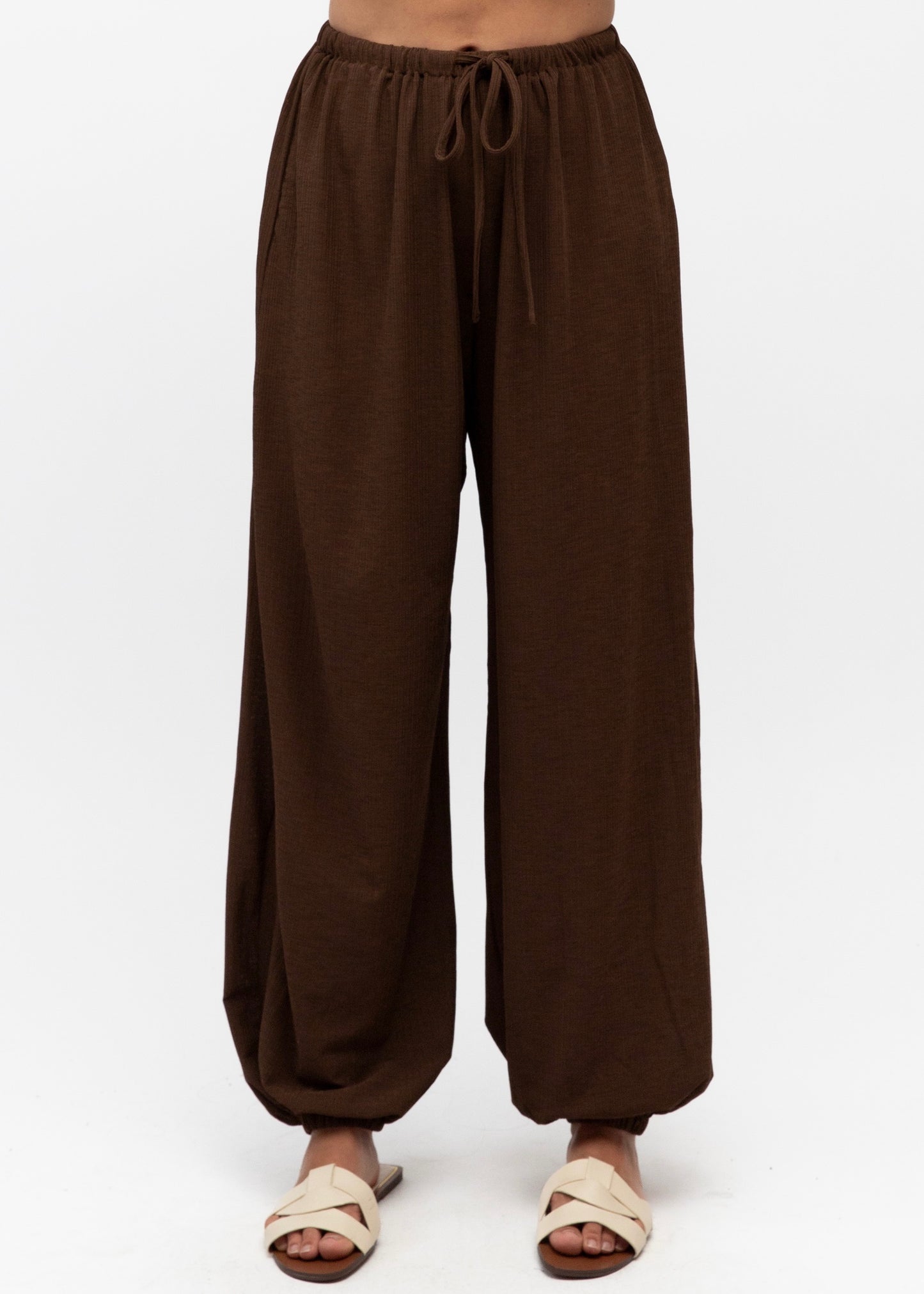 Oasis Balloon Pants | Chocolate