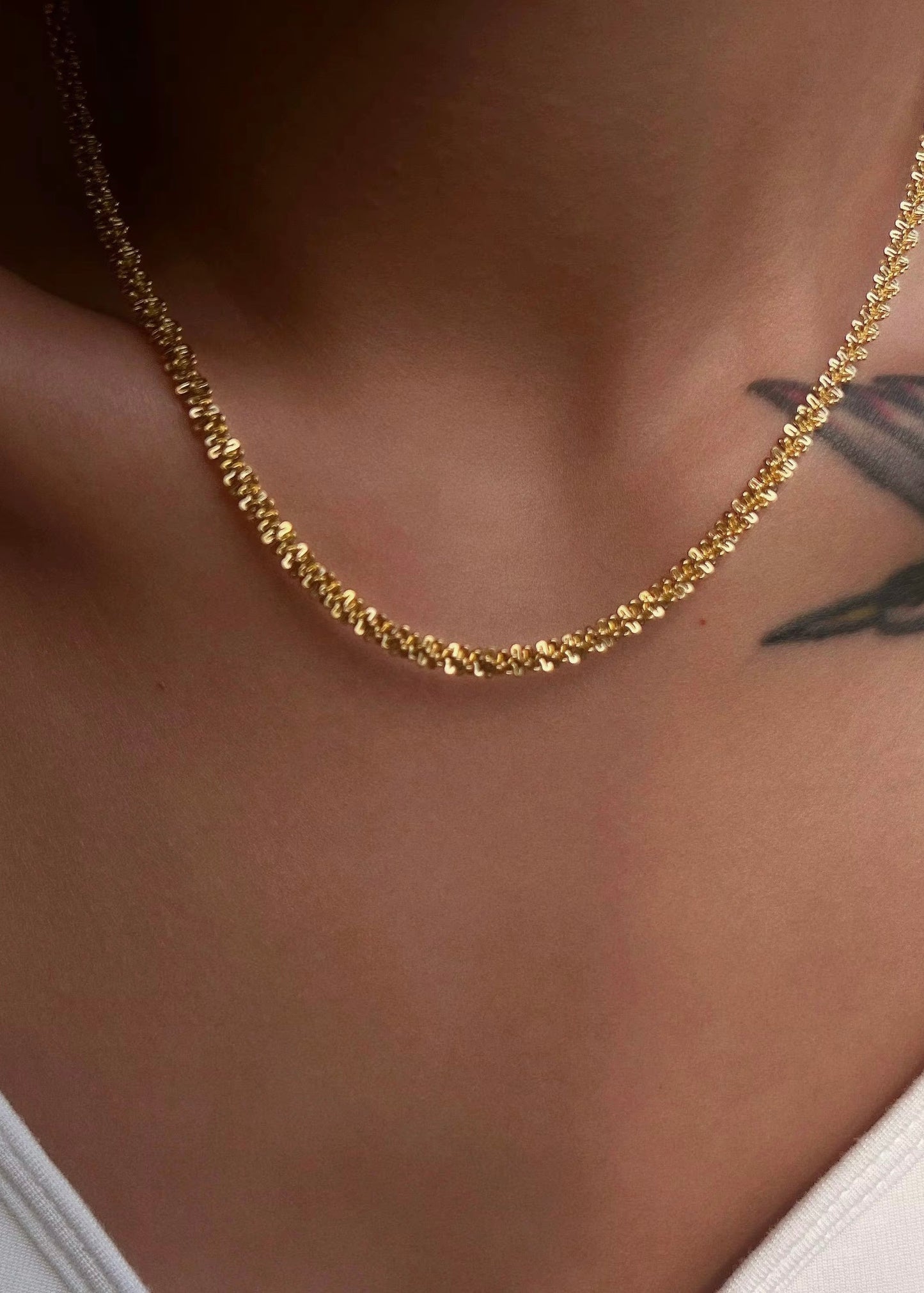 Glitter Strip Necklace