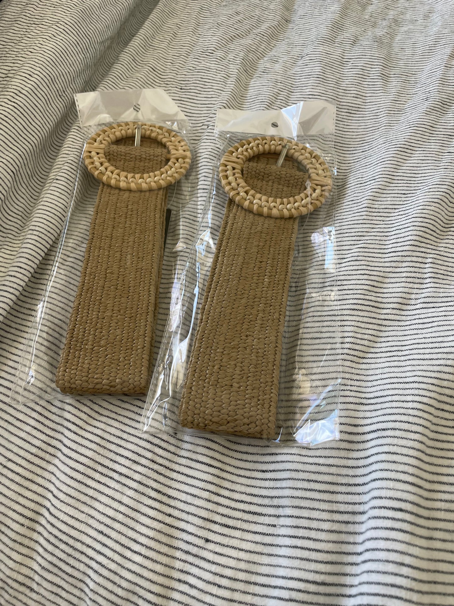 Rattan Buckle Belt | Brown