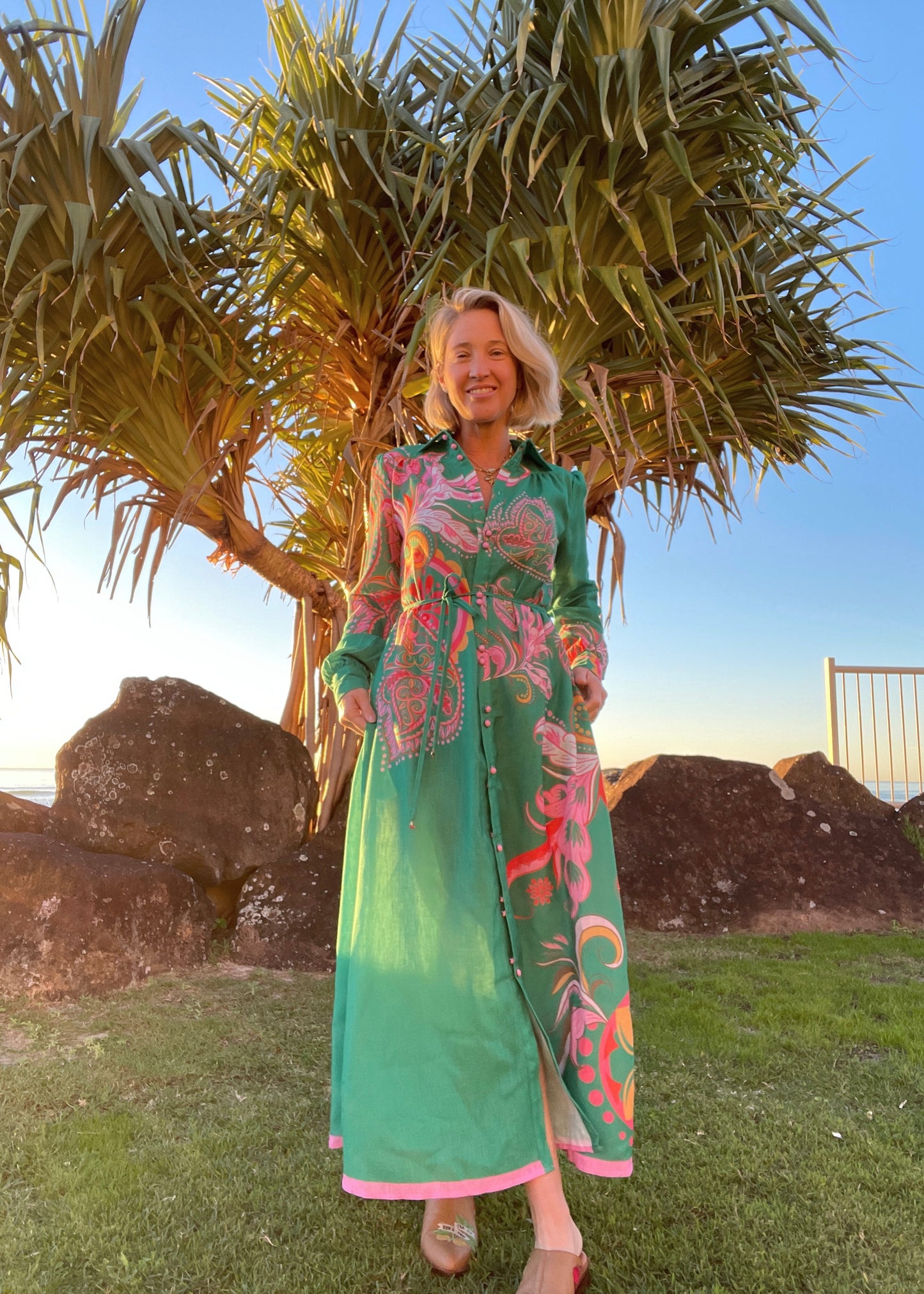 Rio de Fun Maxi Shirt Dress