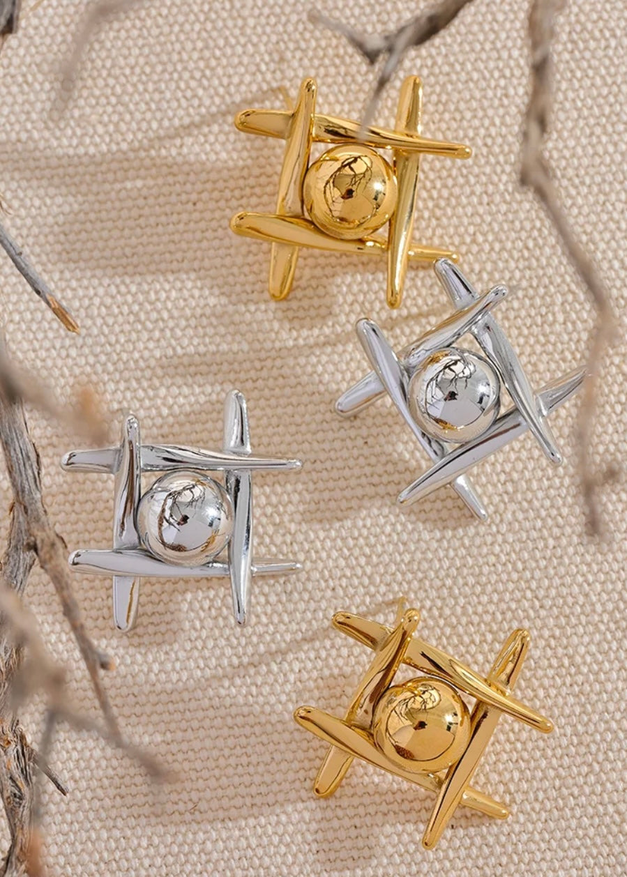 Contessa Silver Earring