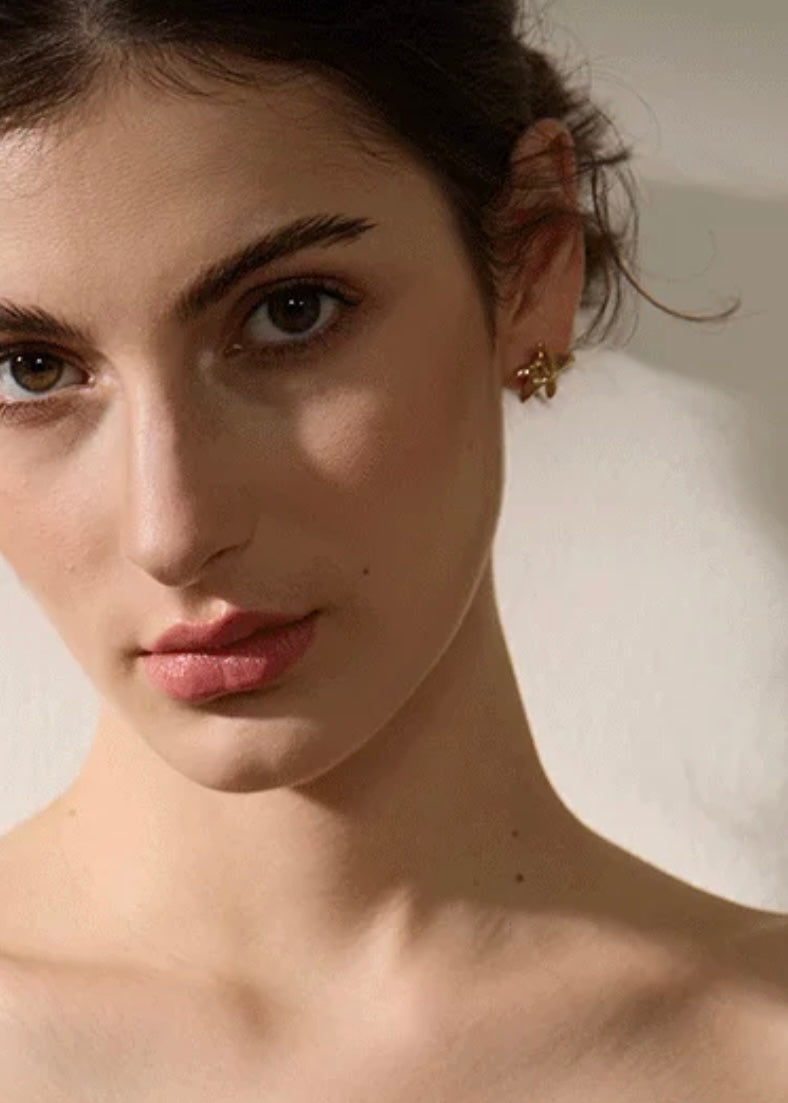 Summer Starfish Gold Earring