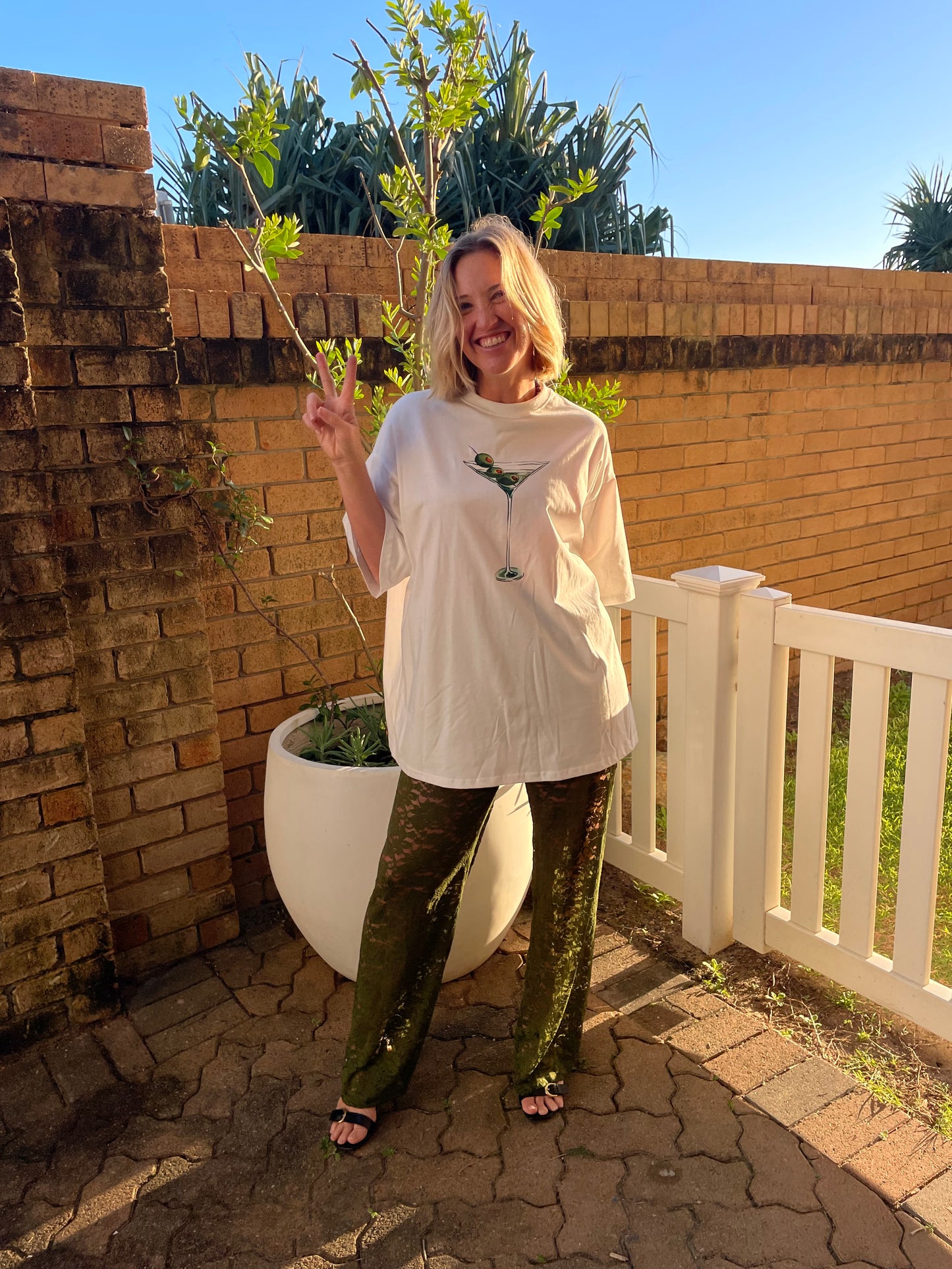 Lace Pants | Khaki