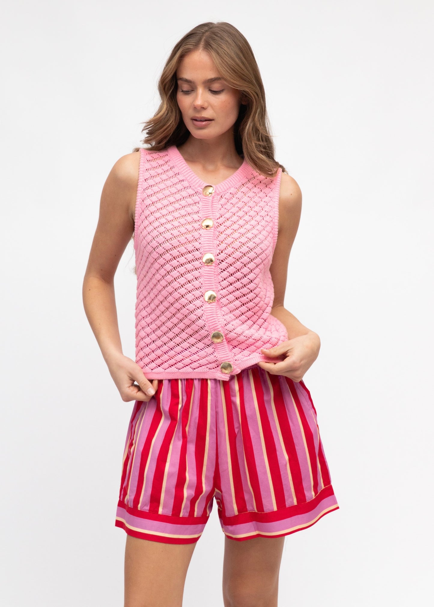 Paulo Knit Top | Pink