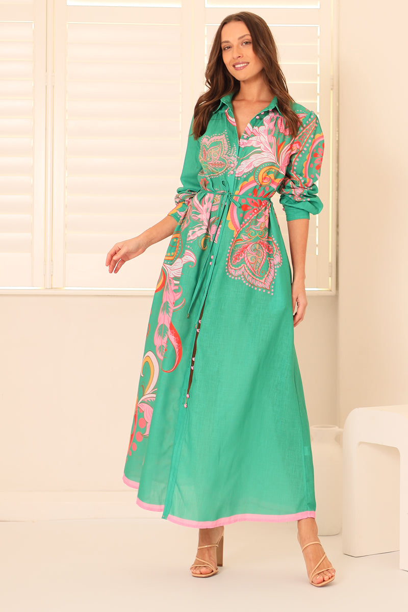 Rio de Fun Maxi Shirt Dress