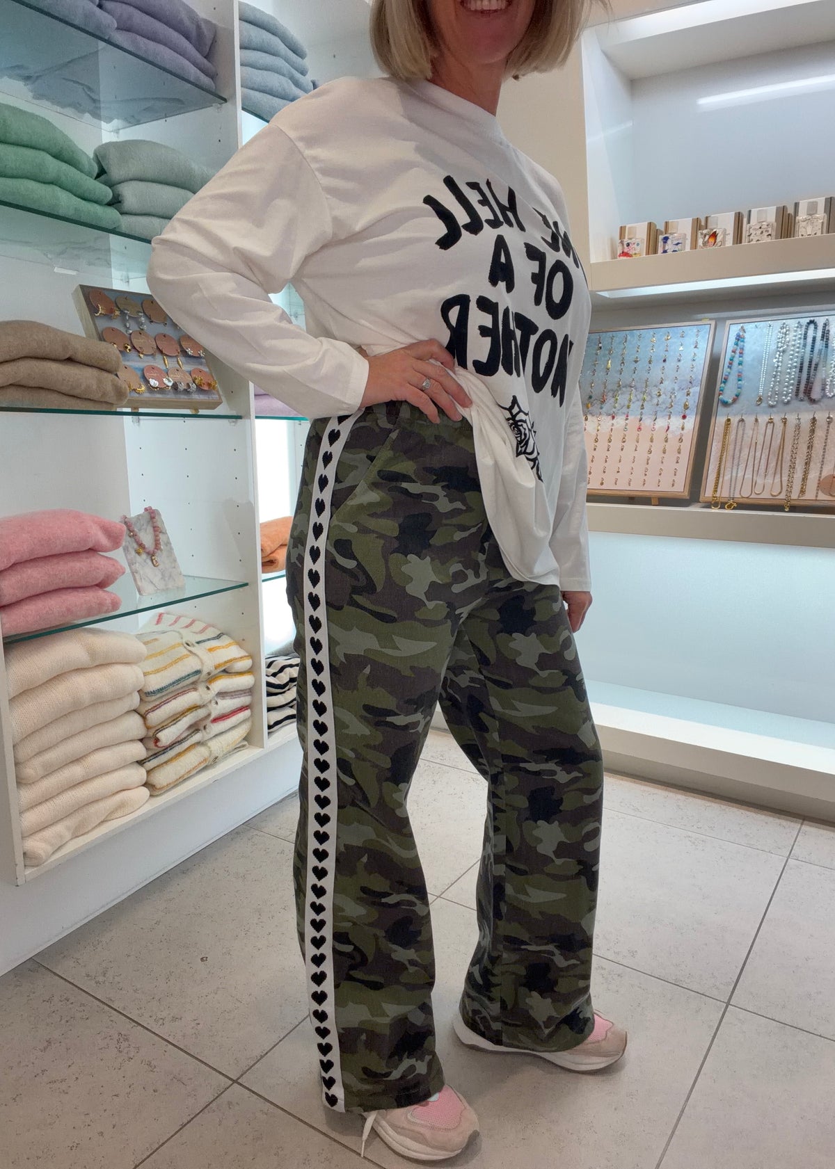 Cameo Racer Pants | Black Hearts