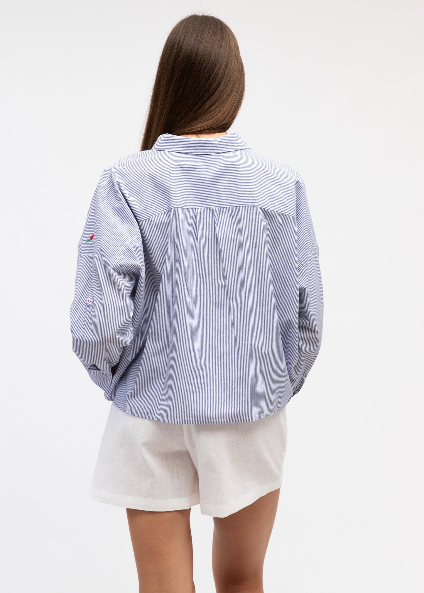Alessia shirt | Navy Stripe