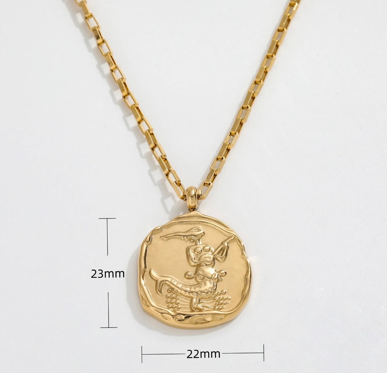 Gemini Zodiac Sign Pendant Necklace