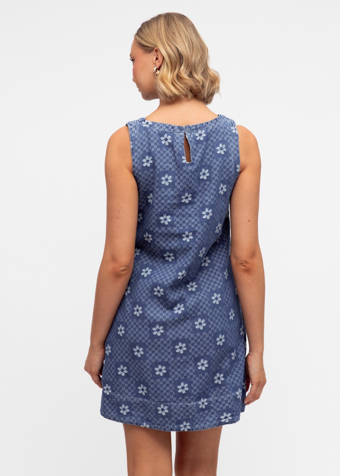 Denim Dress | Chequered