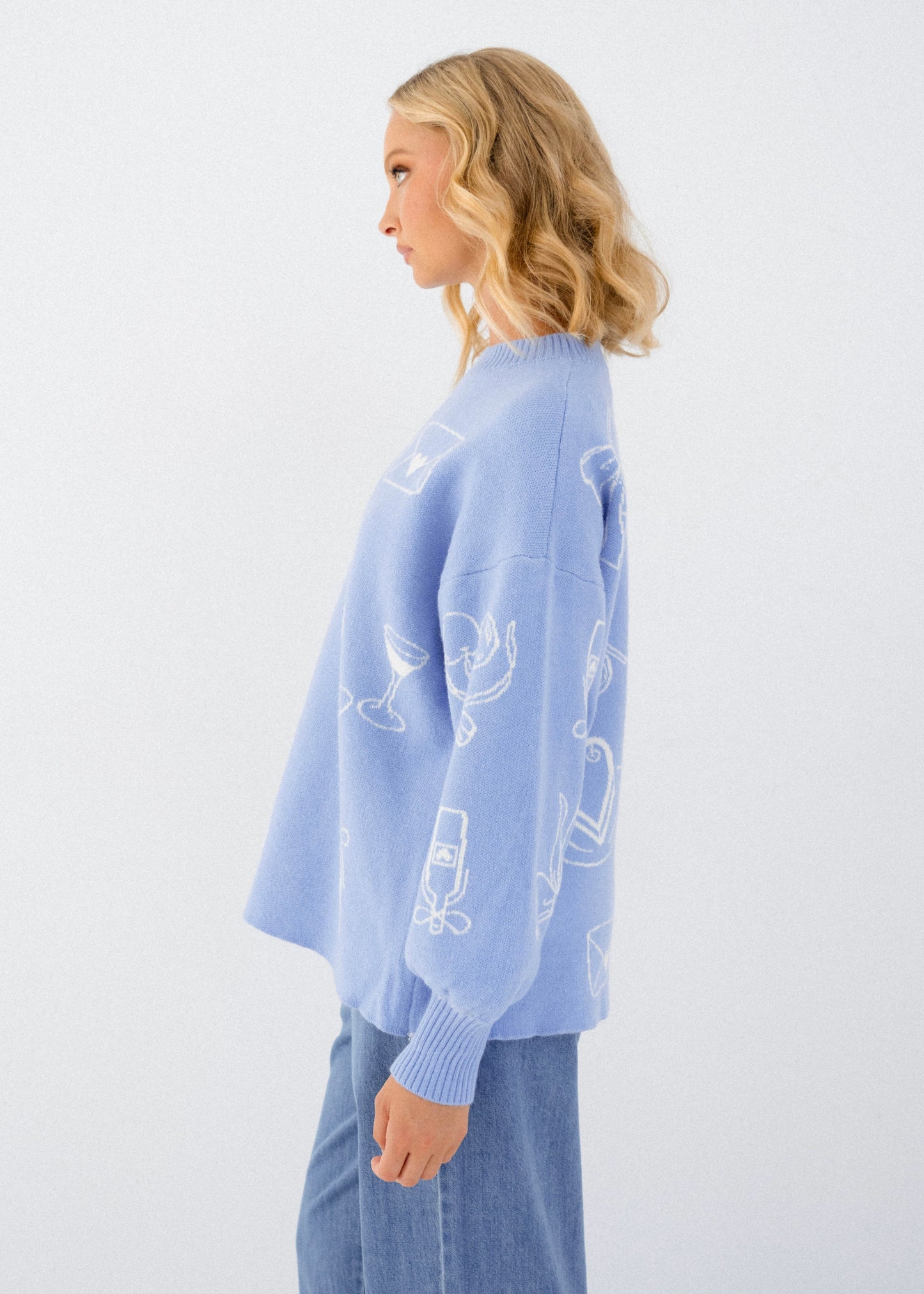 More Wine Please| Blue/White