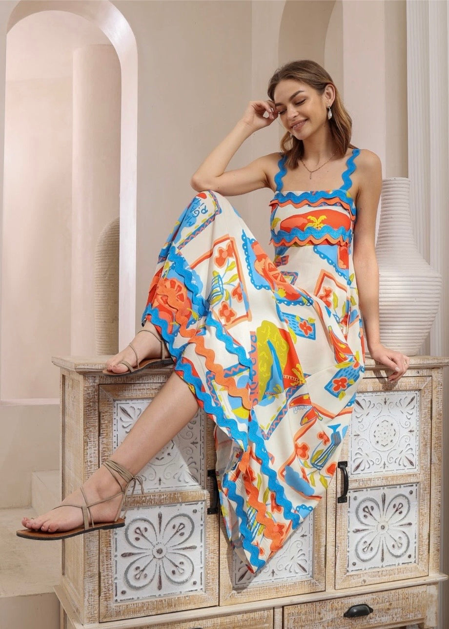 Margarita Maxi Ric Rac Dress