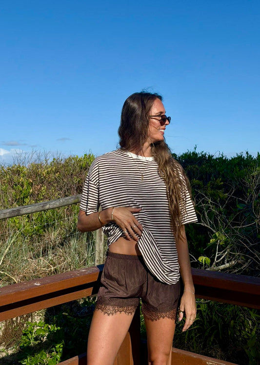 Lace Shorts | Choc