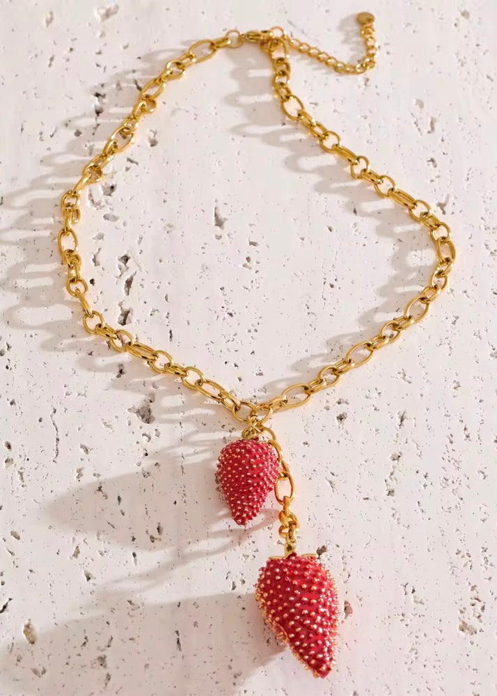 Strawberry Fields Gold Necklace