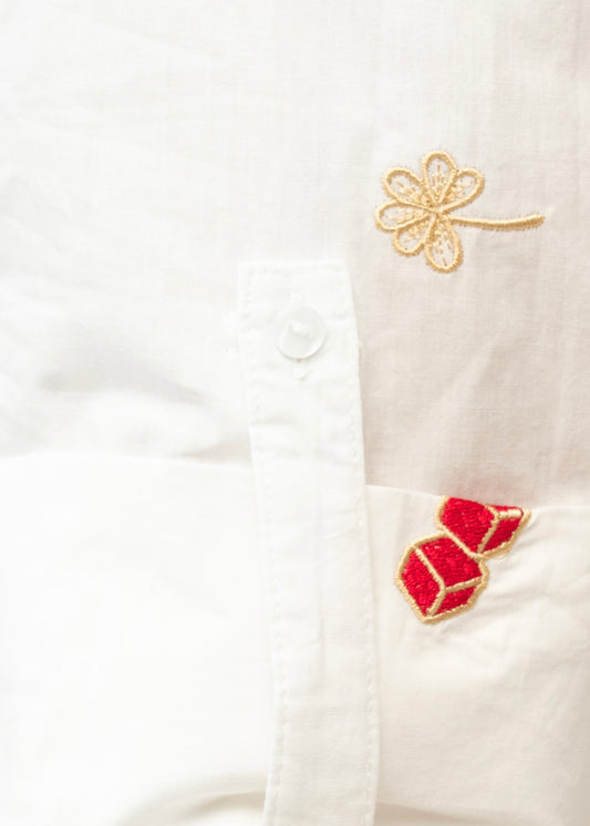 Lucky Embroidered Blouse